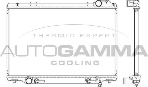 Autogamma 102374 - Radiators, Motora dzesēšanas sistēma autodraugiem.lv