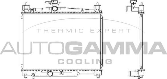 Autogamma 102378 - Radiators, Motora dzesēšanas sistēma autodraugiem.lv