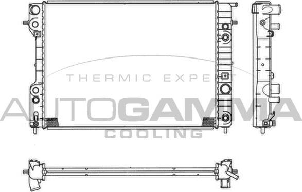 Autogamma 102254 - Radiators, Motora dzesēšanas sistēma autodraugiem.lv