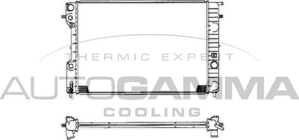 Autogamma 102250 - Radiators, Motora dzesēšanas sistēma autodraugiem.lv