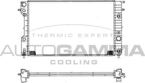 Autogamma 102251 - Radiators, Motora dzesēšanas sistēma autodraugiem.lv