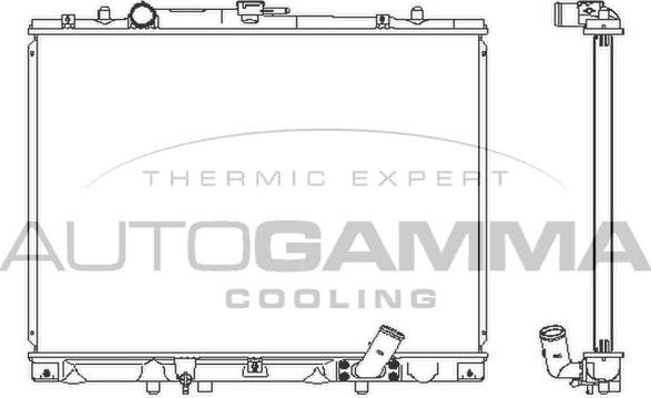 Autogamma 102209 - Radiators, Motora dzesēšanas sistēma autodraugiem.lv