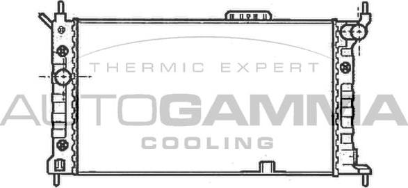 Autogamma 102217 - Radiators, Motora dzesēšanas sistēma autodraugiem.lv