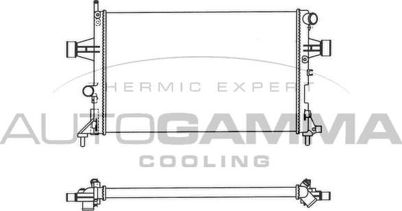 Autogamma 102220 - Radiators, Motora dzesēšanas sistēma autodraugiem.lv