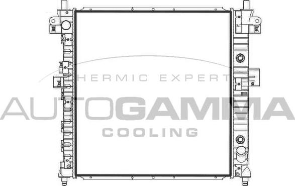 Autogamma 107950 - Radiators, Motora dzesēšanas sistēma autodraugiem.lv