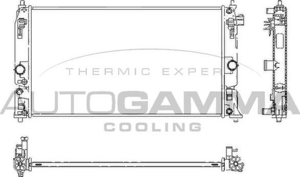 Autogamma 107985 - Radiators, Motora dzesēšanas sistēma autodraugiem.lv