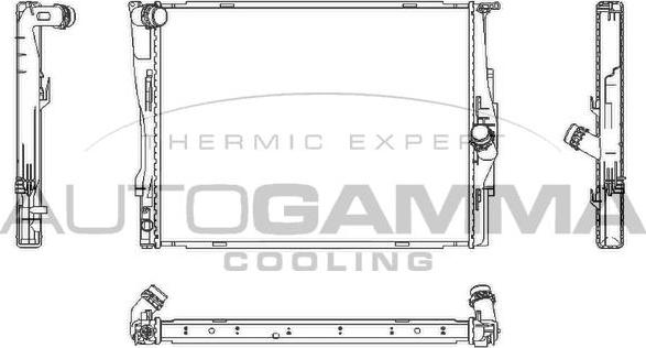 Autogamma 107448 - Radiators, Motora dzesēšanas sistēma autodraugiem.lv