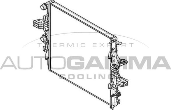 Autogamma 107456 - Radiators, Motora dzesēšanas sistēma autodraugiem.lv