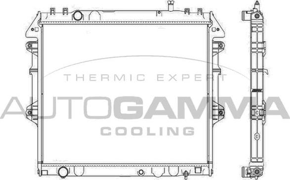 Autogamma 107457 - Radiators, Motora dzesēšanas sistēma autodraugiem.lv