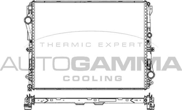 Autogamma 107502 - Radiators, Motora dzesēšanas sistēma autodraugiem.lv