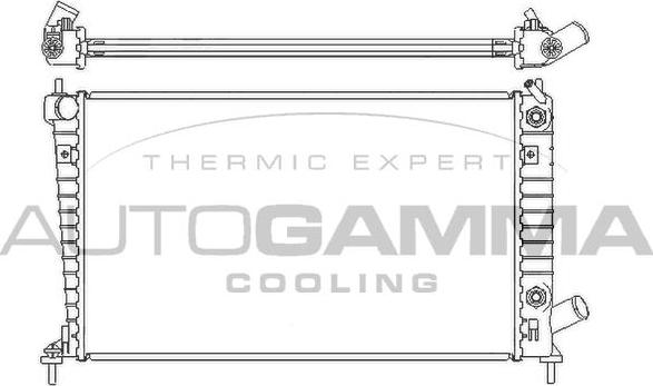 Autogamma 107051 - Radiators, Motora dzesēšanas sistēma autodraugiem.lv