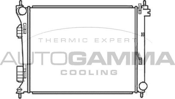 Autogamma 107069 - Radiators, Motora dzesēšanas sistēma autodraugiem.lv