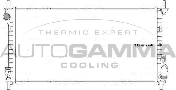 Autogamma 107003 - Radiators, Motora dzesēšanas sistēma autodraugiem.lv