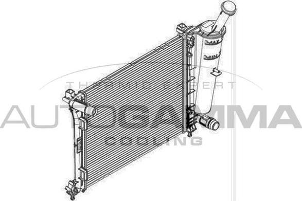 Autogamma 107088 - Radiators, Motora dzesēšanas sistēma autodraugiem.lv