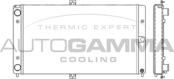 Autogamma 107035 - Radiators, Motora dzesēšanas sistēma autodraugiem.lv