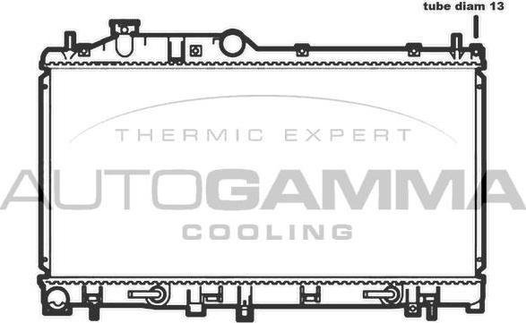 Autogamma 107025 - Radiators, Motora dzesēšanas sistēma autodraugiem.lv