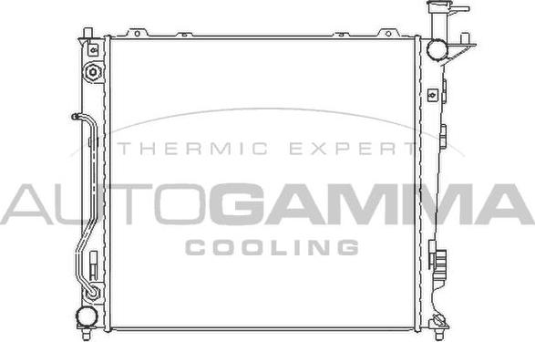 Autogamma 107028 - Radiators, Motora dzesēšanas sistēma autodraugiem.lv