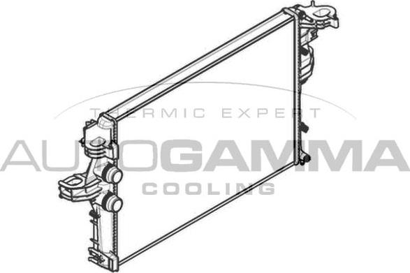 Autogamma 107142 - Radiators, Motora dzesēšanas sistēma autodraugiem.lv