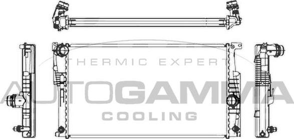 Autogamma 107159 - Radiators, Motora dzesēšanas sistēma autodraugiem.lv