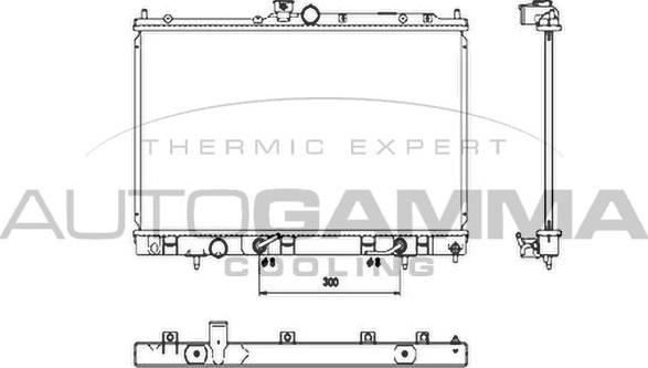 Autogamma 107182 - Radiators, Motora dzesēšanas sistēma autodraugiem.lv