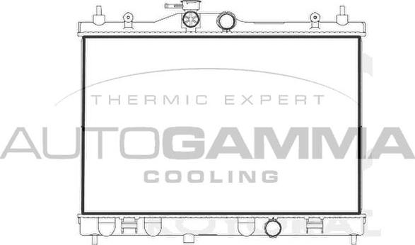 Autogamma 107175 - Radiators, Motora dzesēšanas sistēma autodraugiem.lv