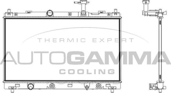 Autogamma 107847 - Radiators, Motora dzesēšanas sistēma autodraugiem.lv