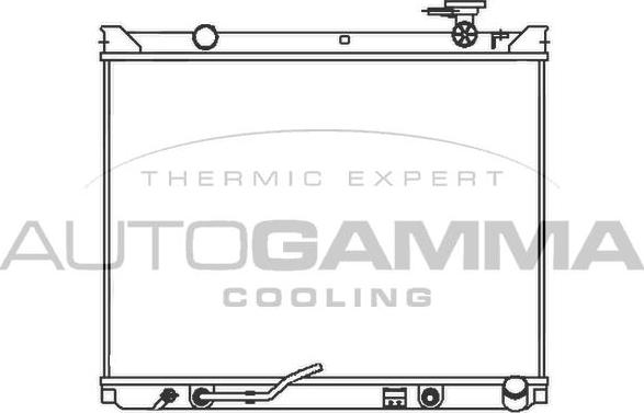 Autogamma 107329 - Radiators, Motora dzesēšanas sistēma autodraugiem.lv