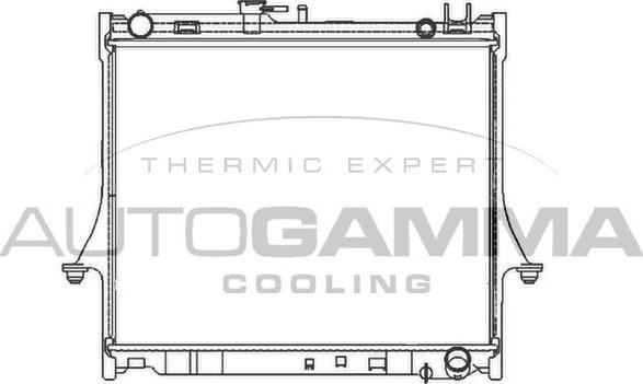 Autogamma 107325 - Radiators, Motora dzesēšanas sistēma autodraugiem.lv