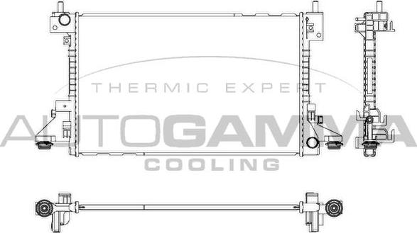 Autogamma 107328 - Radiators, Motora dzesēšanas sistēma autodraugiem.lv