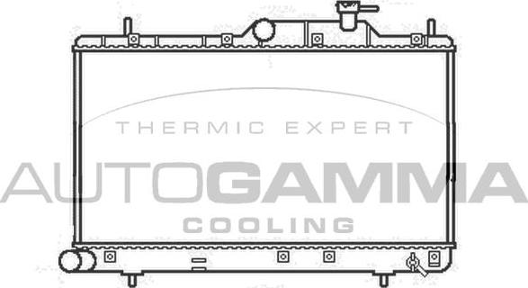 Autogamma 107249 - Radiators, Motora dzesēšanas sistēma autodraugiem.lv