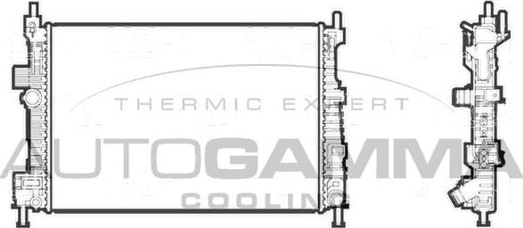 Autogamma 107214 - Radiators, Motora dzesēšanas sistēma autodraugiem.lv