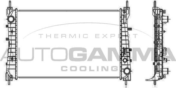 Autogamma 107213 - Radiators, Motora dzesēšanas sistēma autodraugiem.lv