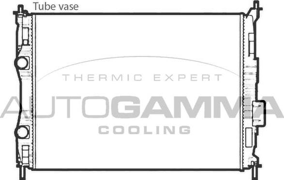 Autogamma 107756 - Radiators, Motora dzesēšanas sistēma autodraugiem.lv