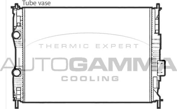 Autogamma 107757 - Radiators, Motora dzesēšanas sistēma autodraugiem.lv