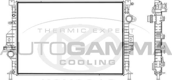 Autogamma 107731 - Radiators, Motora dzesēšanas sistēma autodraugiem.lv