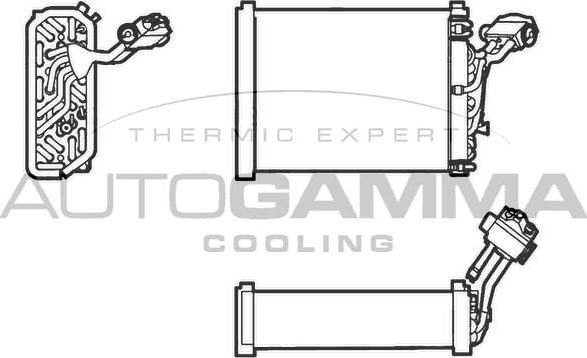 Autogamma 112066 - Iztvaikotājs, Gaisa kondicionēšanas sistēma autodraugiem.lv