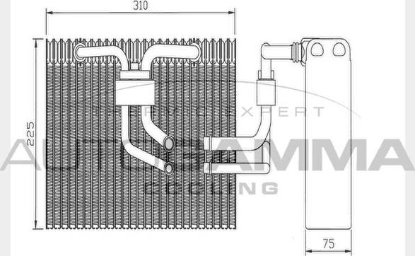 Autogamma 112002 - Iztvaikotājs, Gaisa kondicionēšanas sistēma autodraugiem.lv