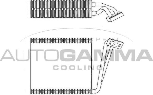 Autogamma 112088 - Iztvaikotājs, Gaisa kondicionēšanas sistēma autodraugiem.lv