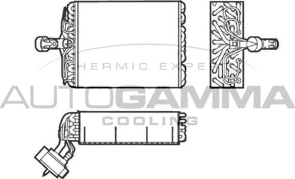 Autogamma 112030 - Iztvaikotājs, Gaisa kondicionēšanas sistēma autodraugiem.lv