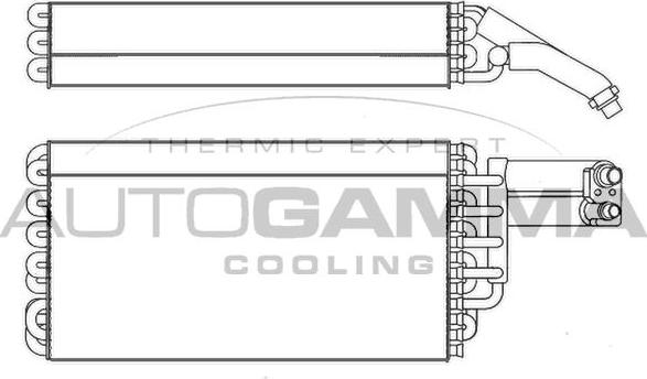 Autogamma 112163 - Iztvaikotājs, Gaisa kondicionēšanas sistēma autodraugiem.lv