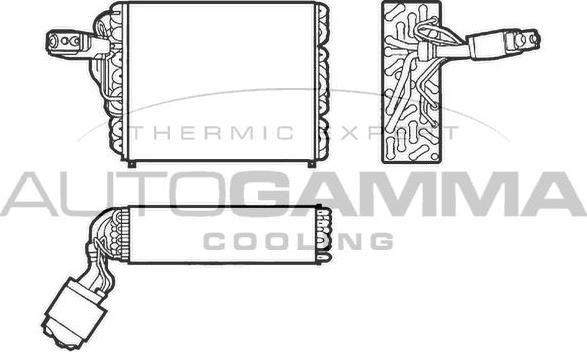 Autogamma 112207 - Iztvaikotājs, Gaisa kondicionēšanas sistēma autodraugiem.lv