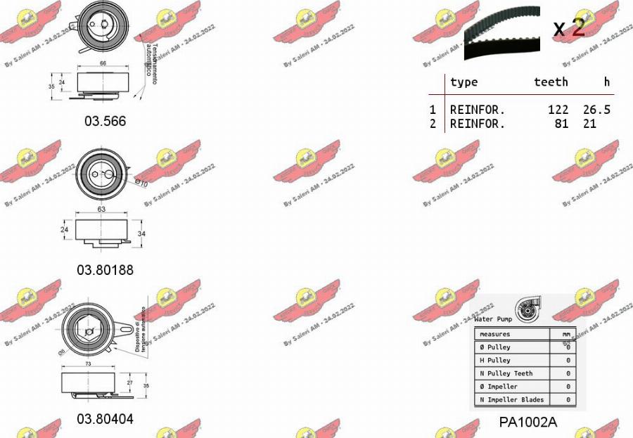 Autokit 04.5135PA - Ūdenssūknis + Zobsiksnas komplekts autodraugiem.lv