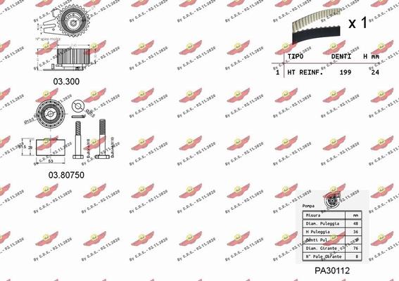 Autokit 04.5247PA - Ūdenssūknis + Zobsiksnas komplekts autodraugiem.lv