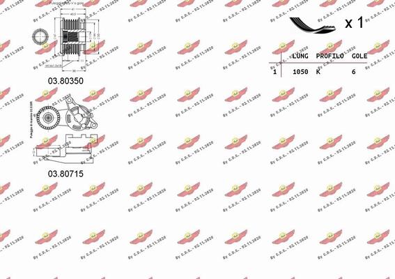 Autokit 06.0046 - Ķīļrievu siksnu komplekts autodraugiem.lv