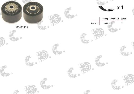 Autokit 06.0009 - Ķīļrievu siksnu komplekts autodraugiem.lv