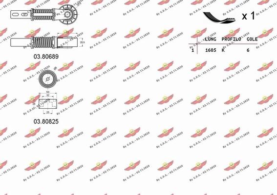 Autokit 060003 - Ķīļrievu siksnu komplekts autodraugiem.lv