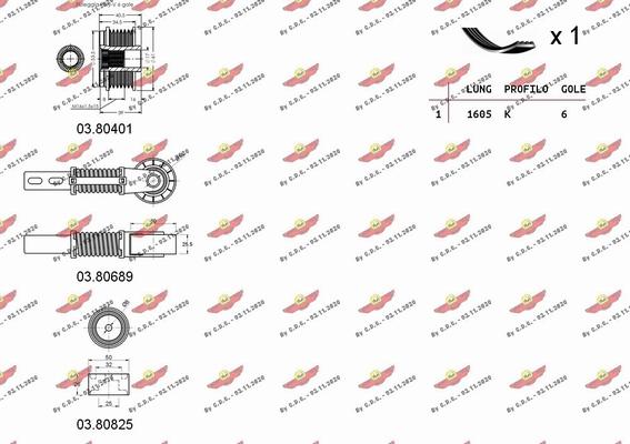 Autokit 06.0107 - Ķīļrievu siksnu komplekts autodraugiem.lv