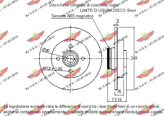 Autokit 01.97934 - Bremžu diski autodraugiem.lv