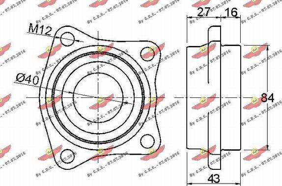 Autokit 01.97184 - Riteņa rumbas gultņa komplekts autodraugiem.lv