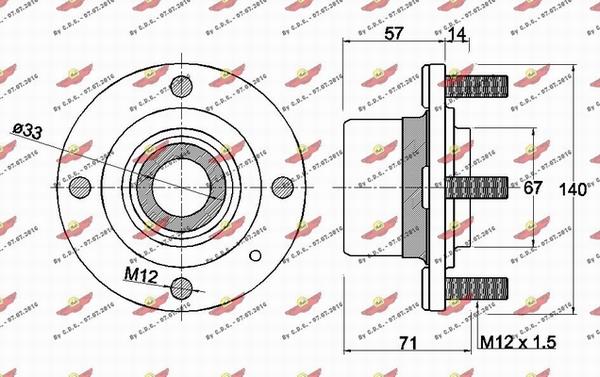 Autokit 01.97829 - Riteņa rumbas gultņa komplekts autodraugiem.lv